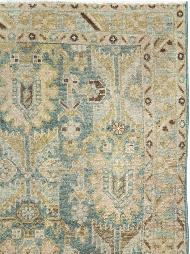 Vintage Persian Malayer Throw Rug, No.28596 - Staging
