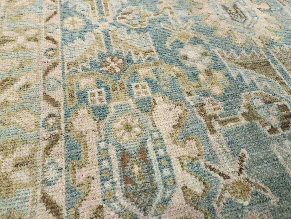 Vintage Persian Malayer Throw Rug, No.28596 - Staging