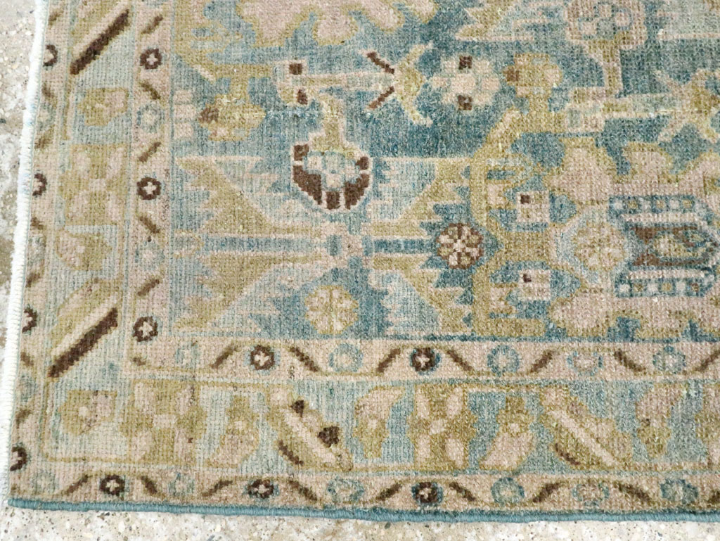 Vintage Persian Malayer Throw Rug, No.28596 - Staging