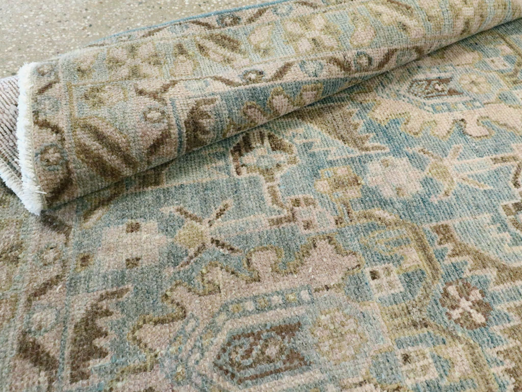 Vintage Persian Malayer Throw Rug, No.28596 - Staging