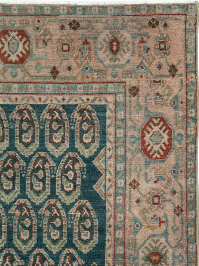 Vintage Persian Malayer Accent Rug, No.28598 - Staging