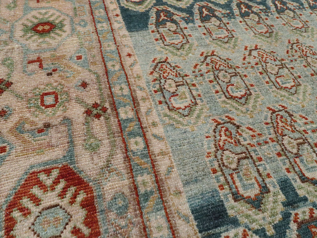 Vintage Persian Malayer Accent Rug, No.28598 - Staging