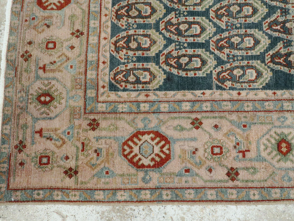 Vintage Persian Malayer Accent Rug, No.28598 - Staging