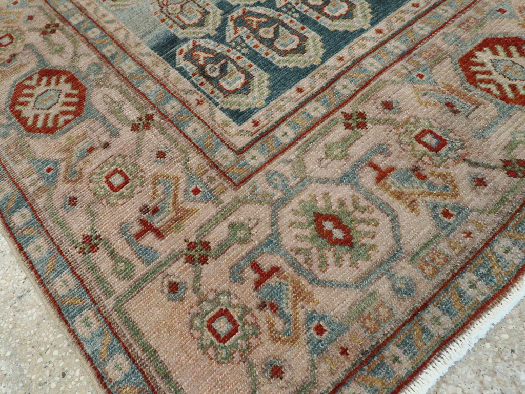 Vintage Persian Malayer Accent Rug, No.28598 - Staging