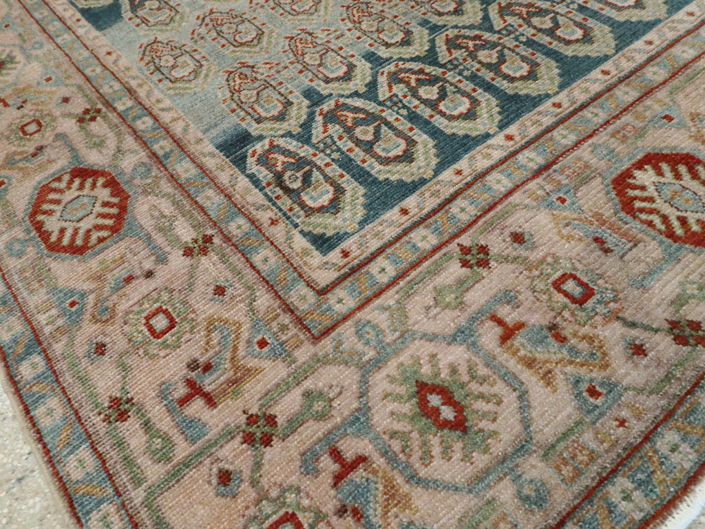 Vintage Persian Malayer Accent Rug, No.28598 - Staging