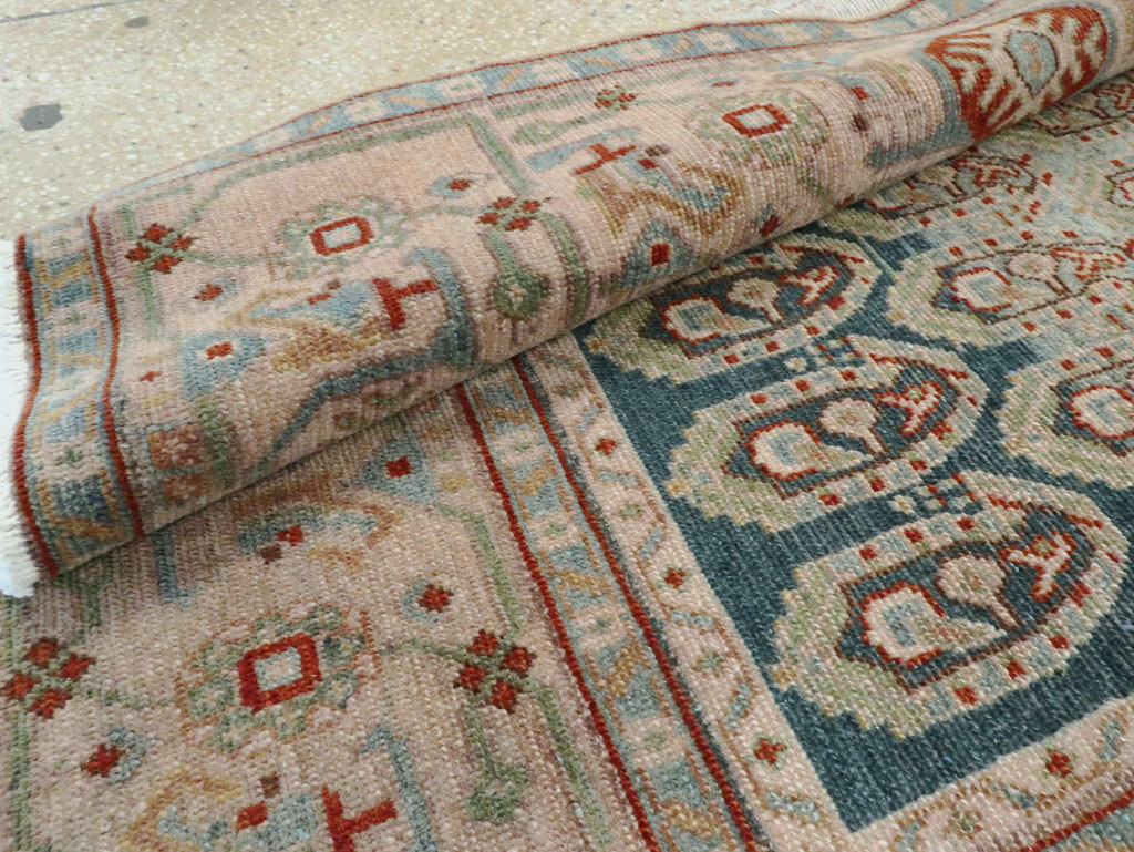 Vintage Persian Malayer Accent Rug, No.28598 - Staging