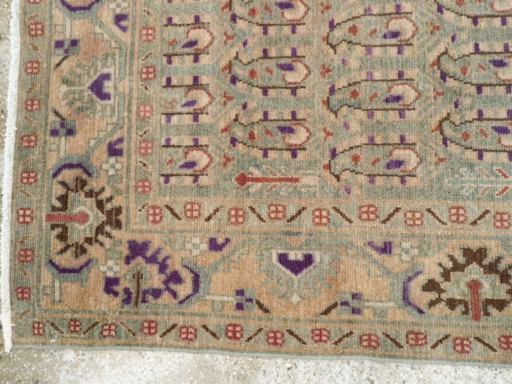Vintage Persian Malayer Accent Rug, No.28599 - Staging