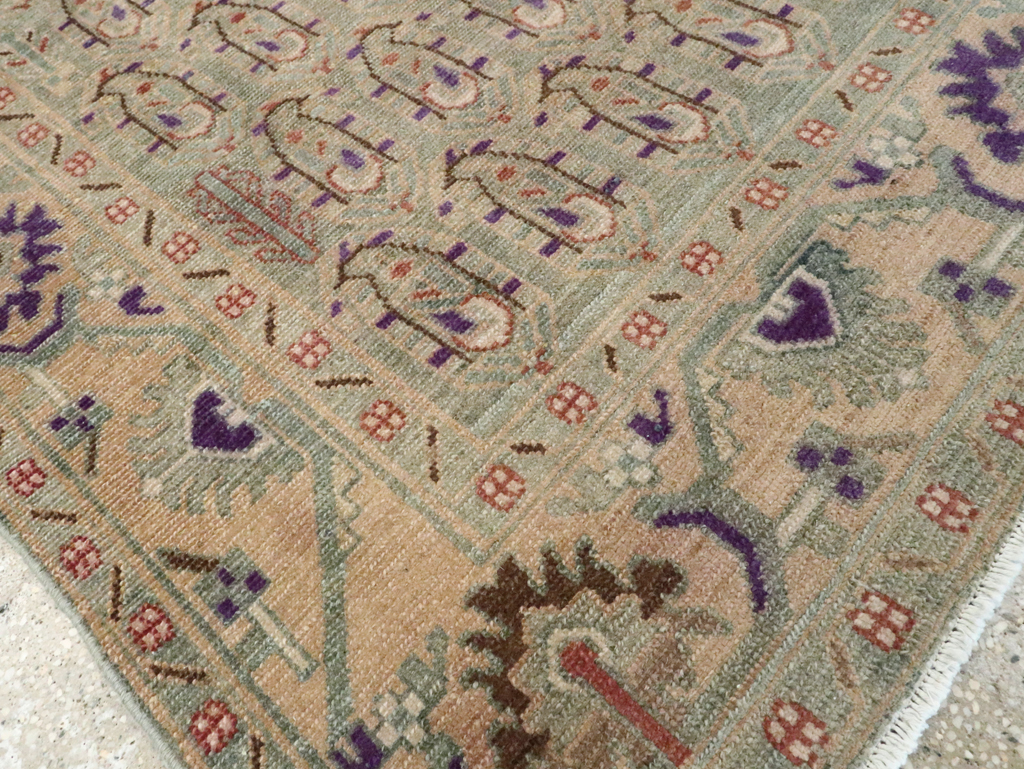 Vintage Persian Malayer Accent Rug, No.28599 - Staging