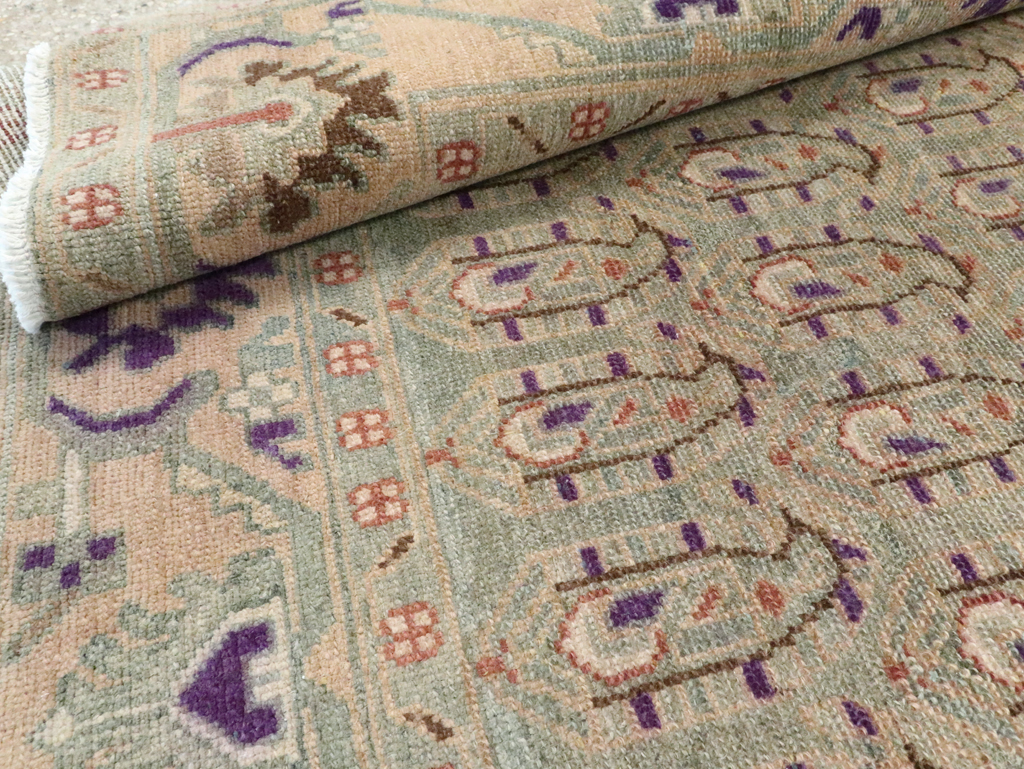 Vintage Persian Malayer Accent Rug, No.28599 - Staging