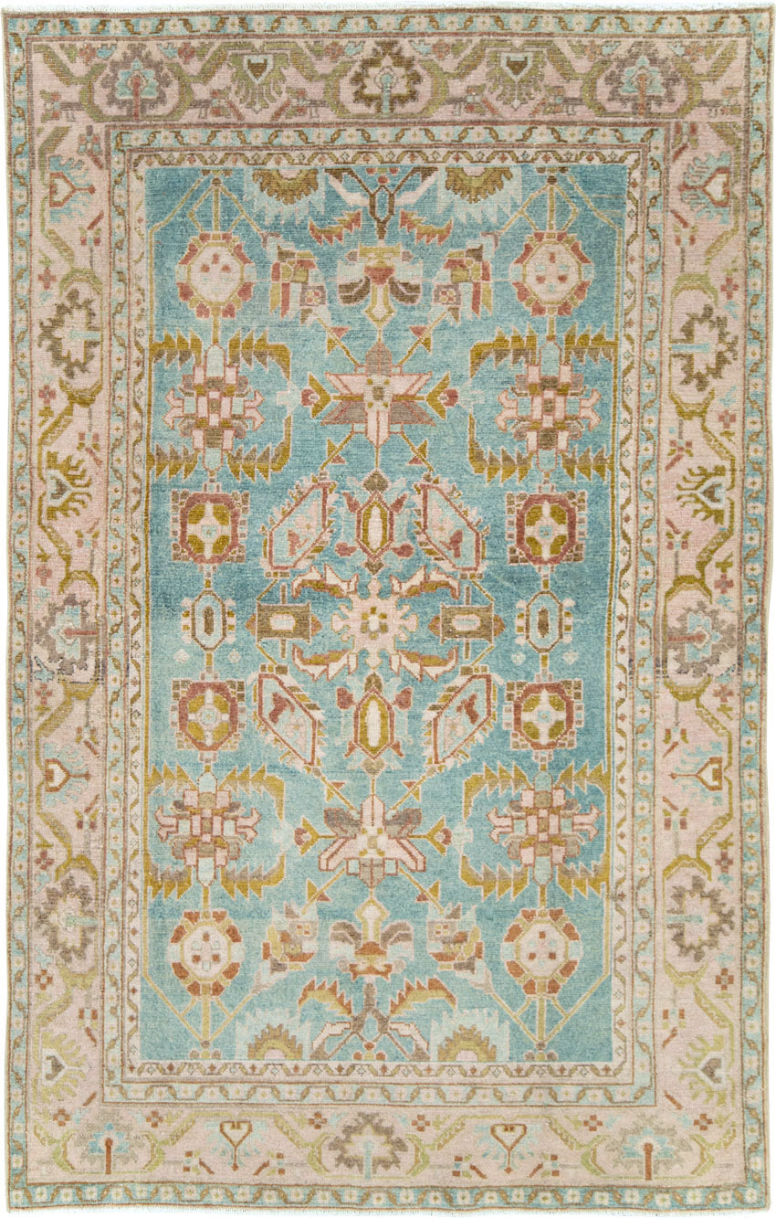 Vintage Persian Malayer Rug, No.28600 - Staging