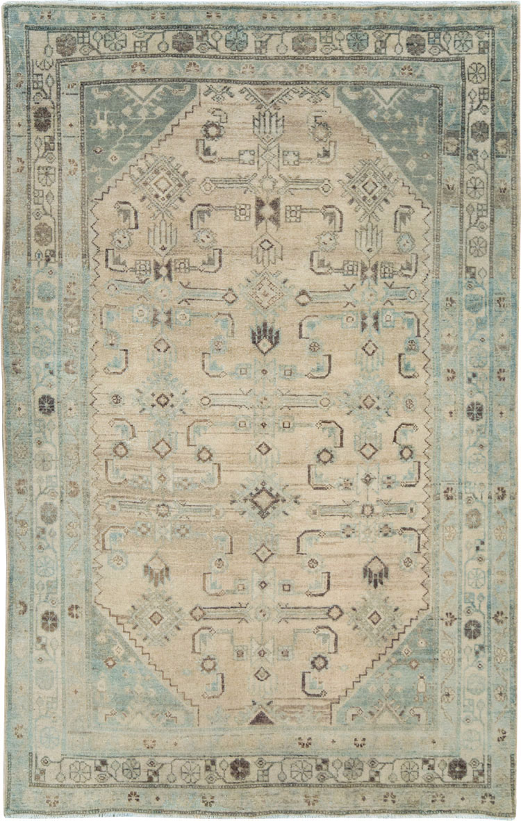 Vintage Persian Malayer Rug, No.28601 - Staging