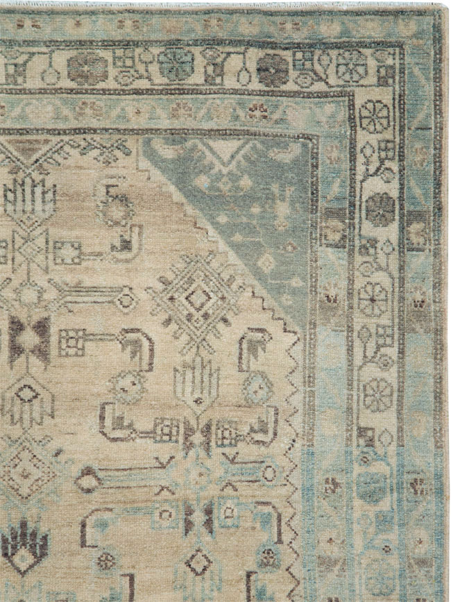 Vintage Persian Malayer Rug, No.28601 - Staging