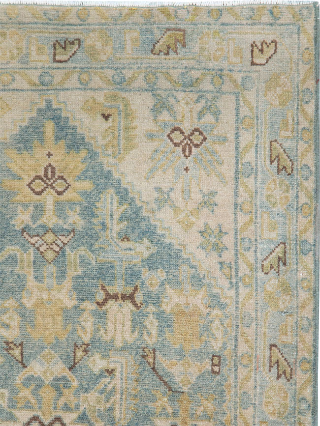 Vintage Persian Malayer Throw Rug, No.28602 - Staging