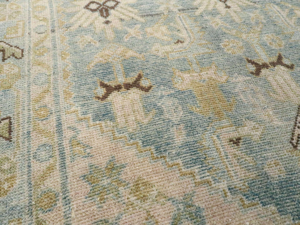 Vintage Persian Malayer Throw Rug, No.28602 - Staging