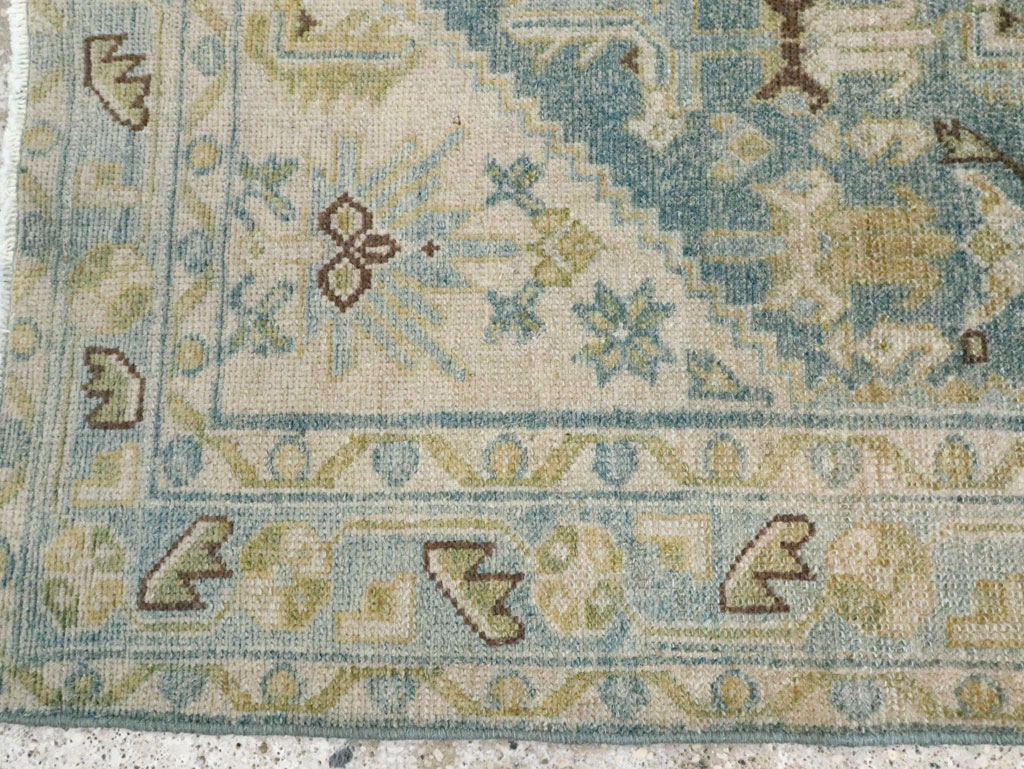 Vintage Persian Malayer Throw Rug, No.28602 - Staging