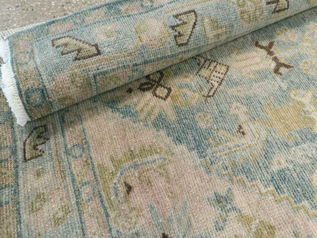 Vintage Persian Malayer Throw Rug, No.28602 - Staging