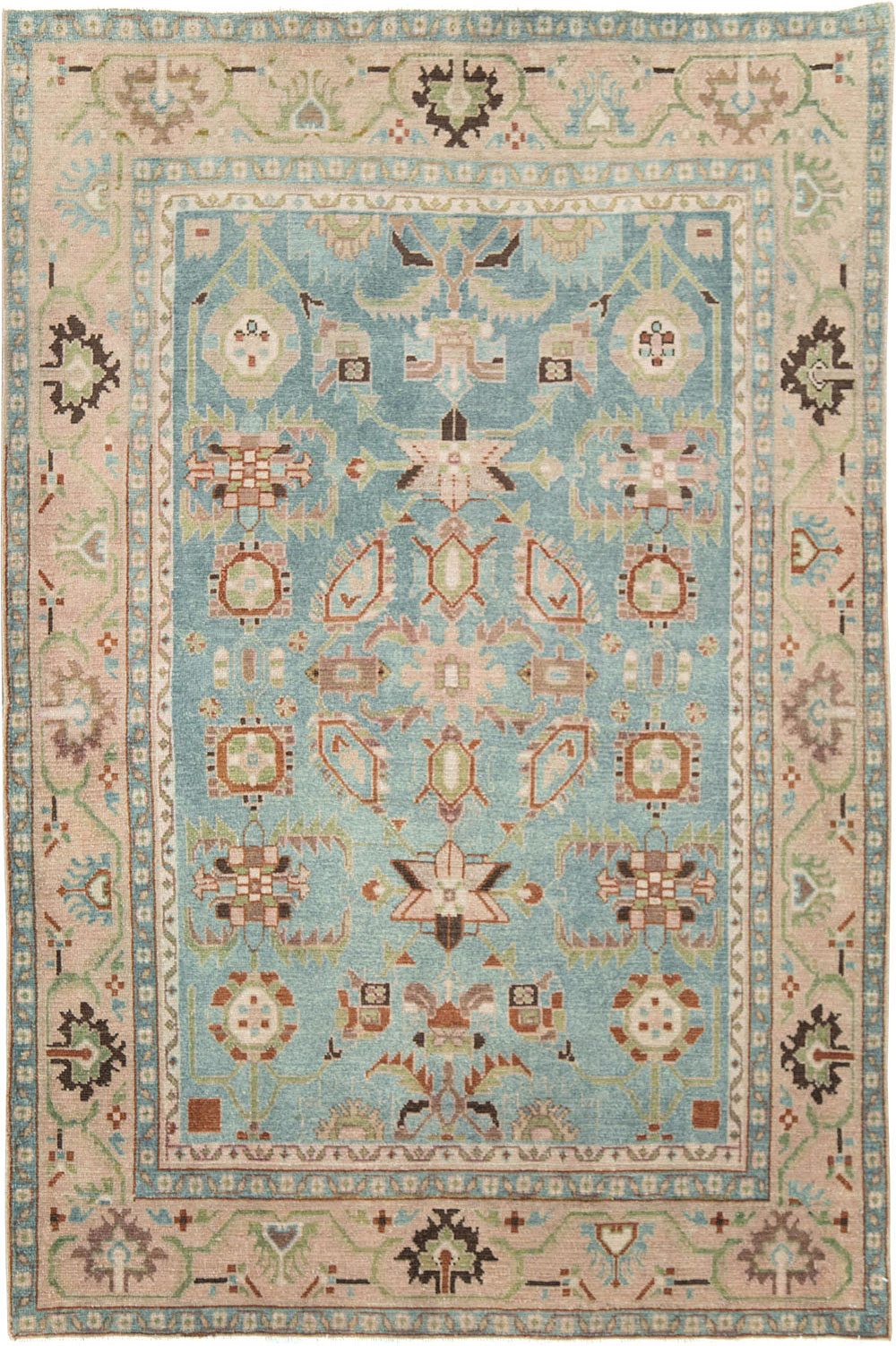 Vintage Persian Malayer Accent Rug (Pair: 2 of 2), No.28604 - Staging