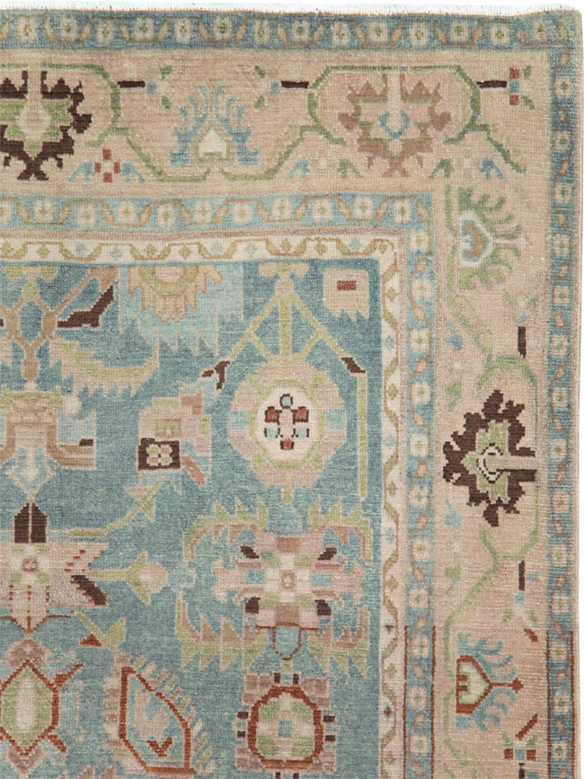 Vintage Persian Malayer Accent Rug (Pair: 2 of 2), No.28604 - Staging