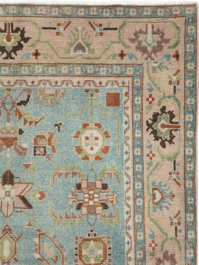 Vintage Persian Malayer Accent Rug (Pair: 2 of 2), No.28604 - Staging