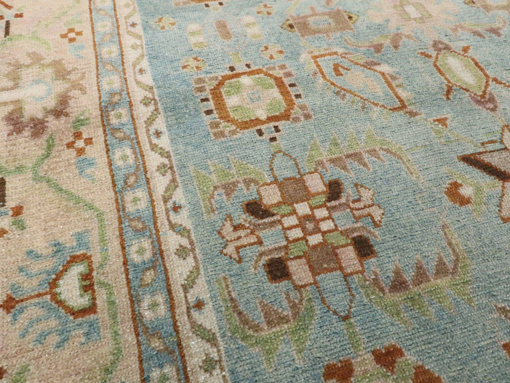 Vintage Persian Malayer Accent Rug (Pair: 2 of 2), No.28604 - Staging