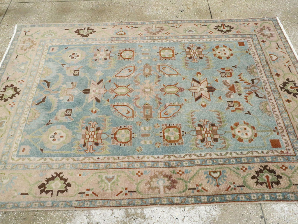 Vintage Persian Malayer Accent Rug (Pair: 2 of 2), No.28604 - Staging