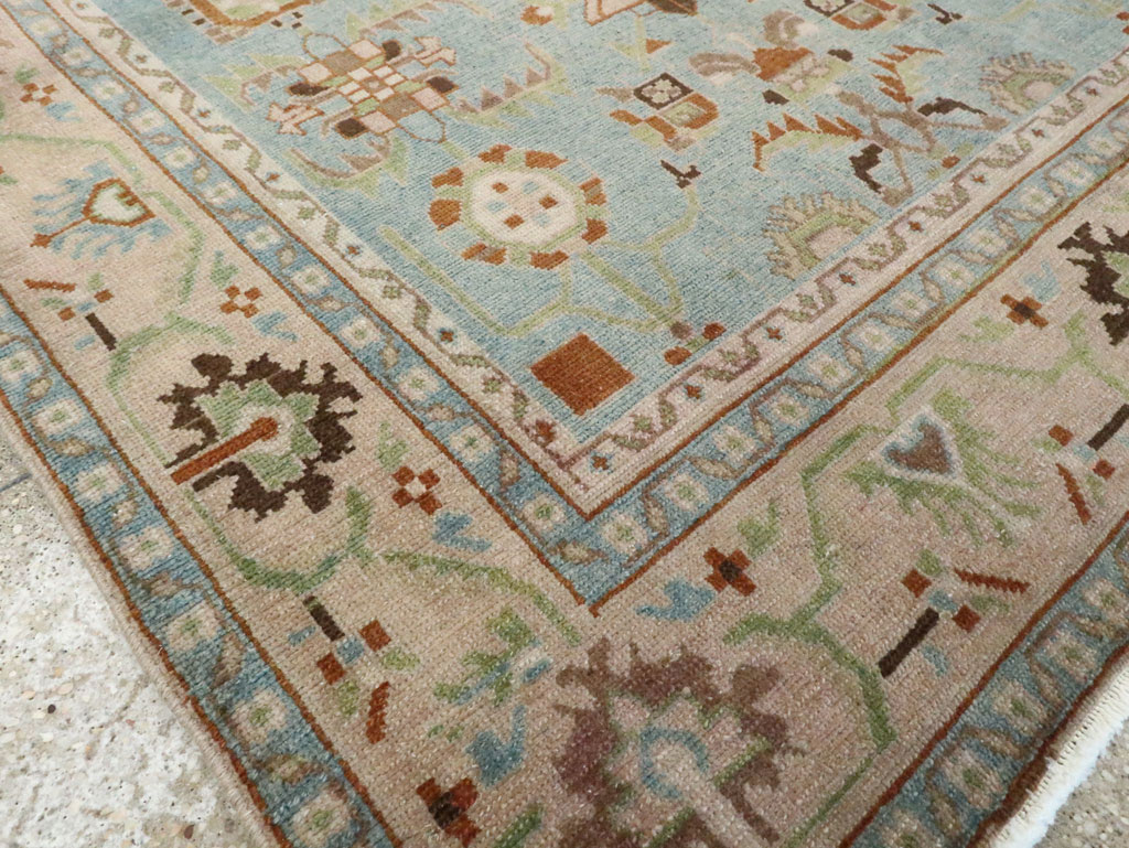 Vintage Persian Malayer Accent Rug (Pair: 2 of 2), No.28604 - Staging