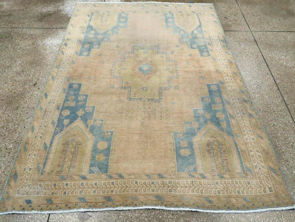 Vintage Persian Afshar Rug, No.28605 - Staging