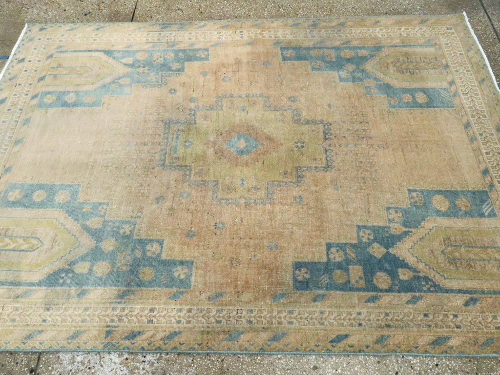 Vintage Persian Afshar Rug, No.28605 - Staging