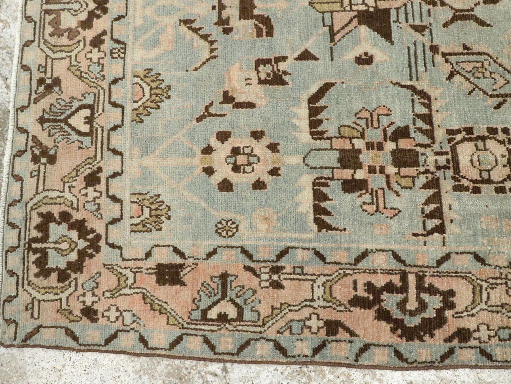 Vintage Persian Malayer Accent Rug, No.28608 - Staging