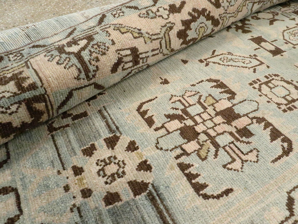 Vintage Persian Malayer Accent Rug, No.28608 - Staging