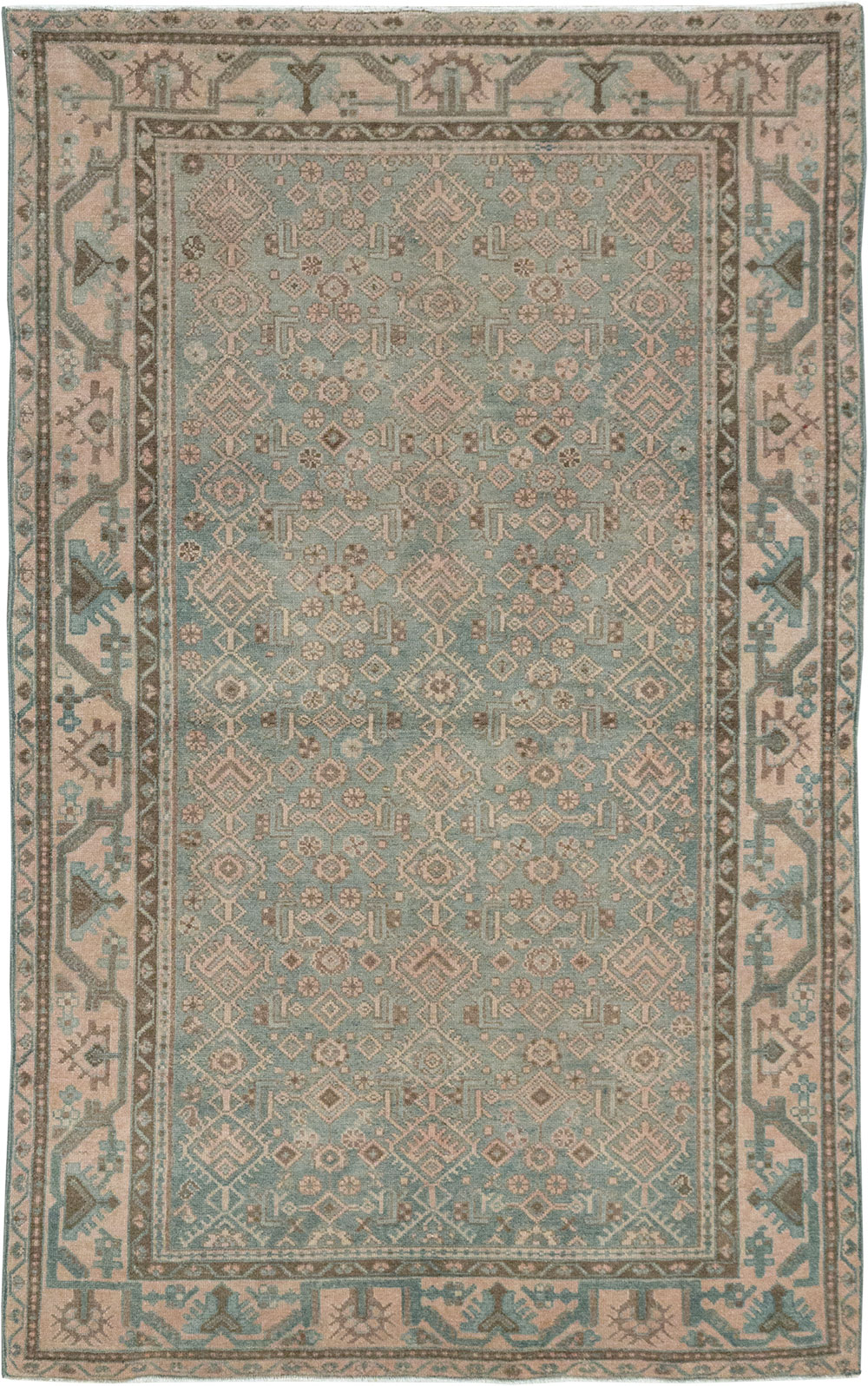 Vintage Persian Malayer Rug, No.28610 - Staging
