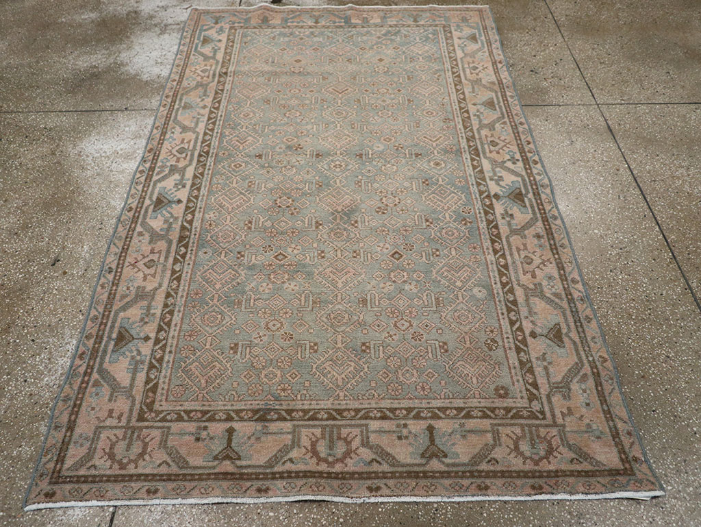 Vintage Persian Malayer Rug, No.28610 - Staging