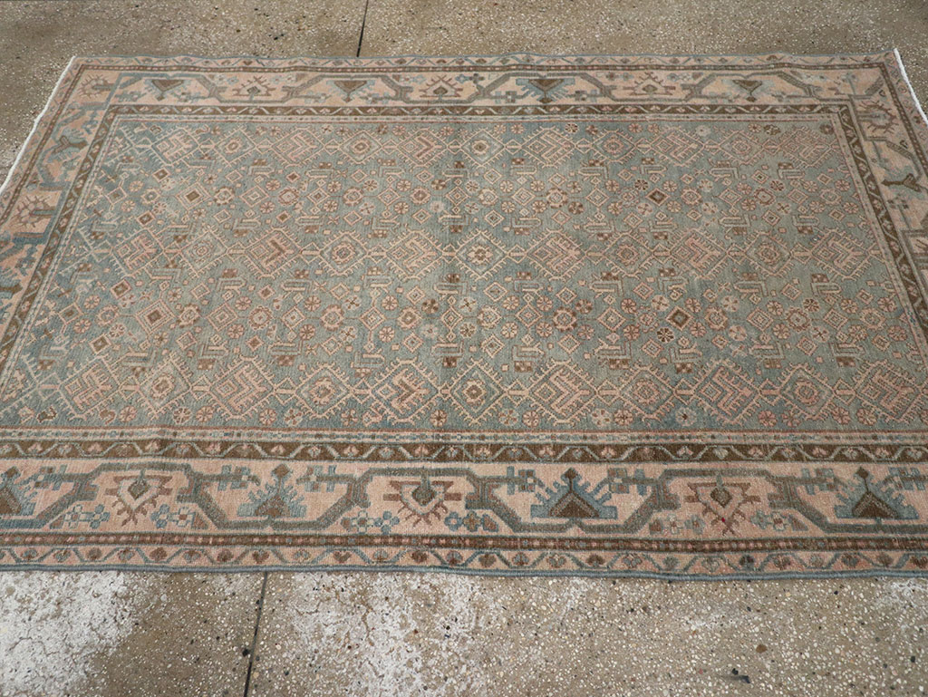 Vintage Persian Malayer Rug, No.28610 - Staging
