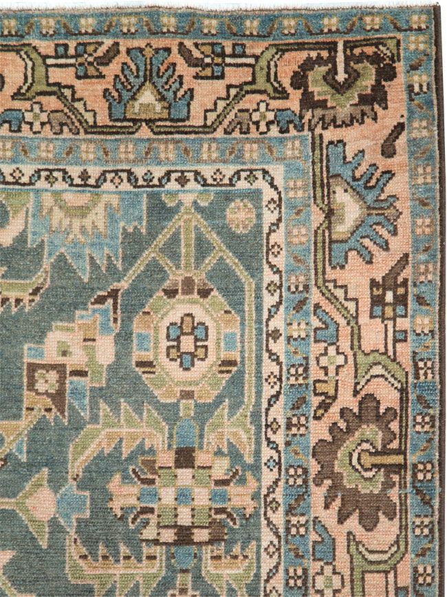 Vintage Persian Malayer Accent Rug, No.28611 - Staging