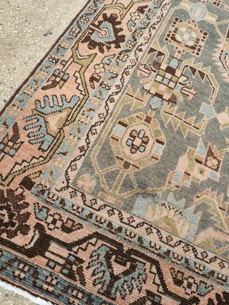 Vintage Persian Malayer Accent Rug, No.28611 - Staging