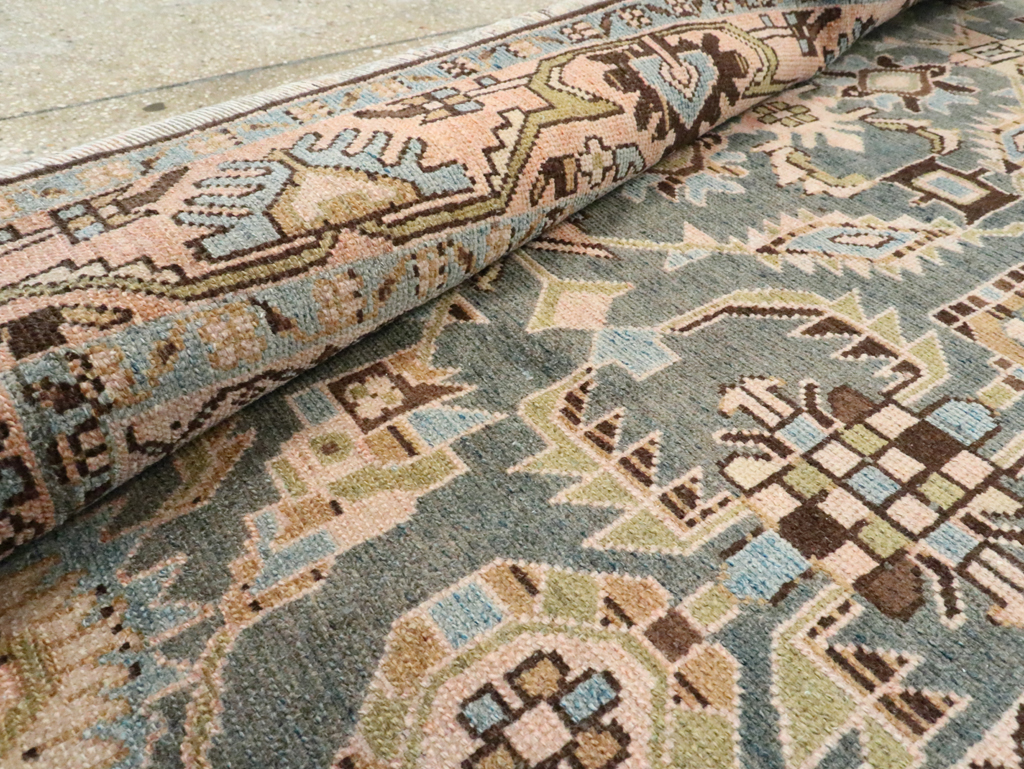 Vintage Persian Malayer Accent Rug, No.28611 - Staging