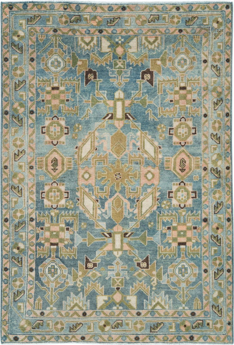 Vintage Persian Malayer Rug, No.28612 - Staging