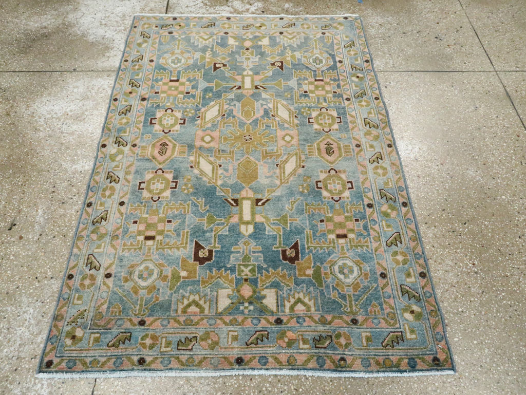 Vintage Persian Malayer Rug, No.28612 - Staging