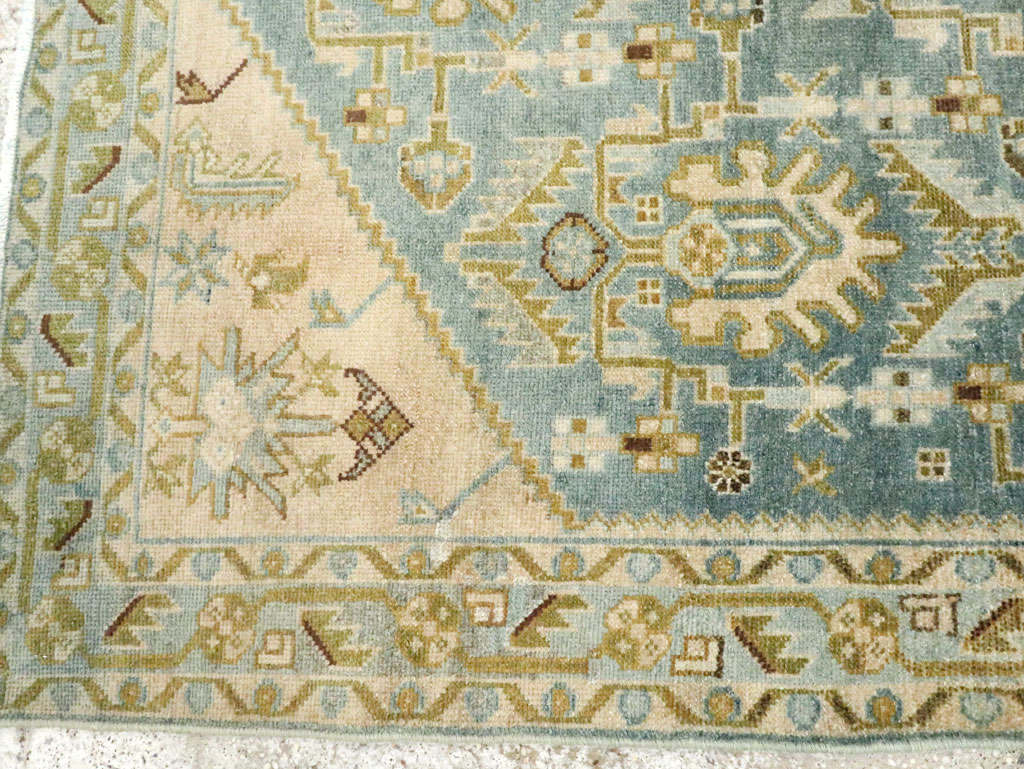 Vintage Persian Malayer Accent Rug, No.28613 - Staging