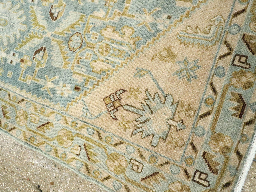 Vintage Persian Malayer Accent Rug, No.28613 - Staging