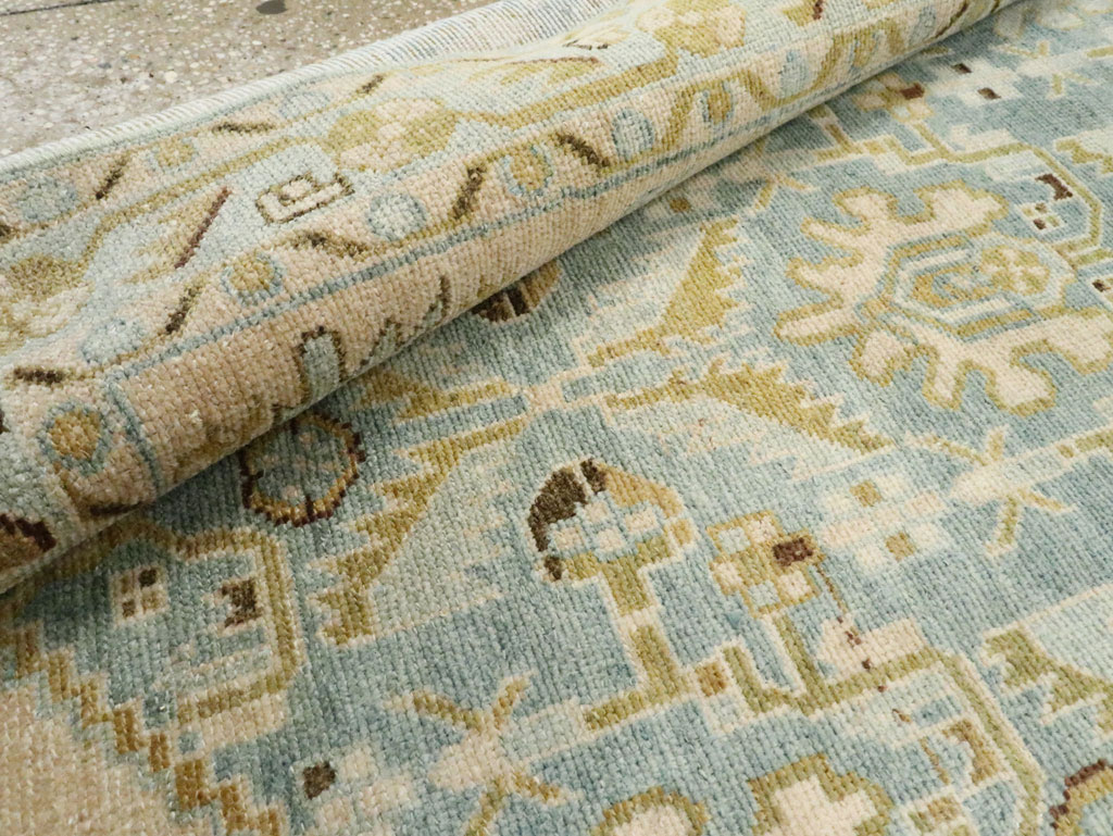 Vintage Persian Malayer Accent Rug, No.28613 - Staging