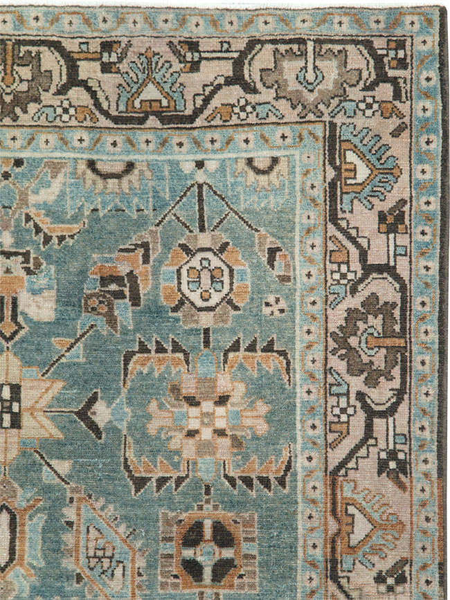 Vintage Persian Malayer Accent Rug, No.28615 - Staging