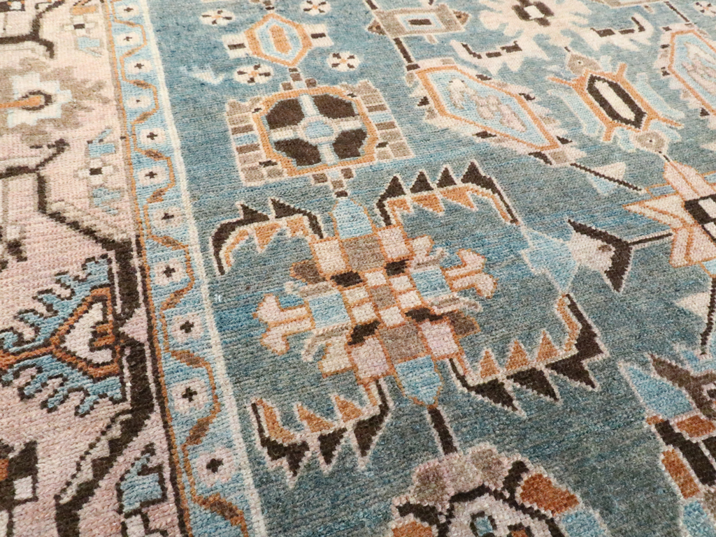 Vintage Persian Malayer Accent Rug, No.28615 - Staging
