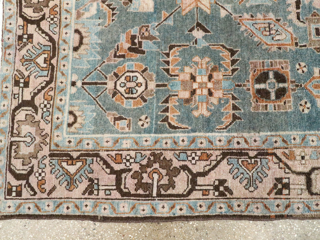 Vintage Persian Malayer Accent Rug, No.28615 - Staging