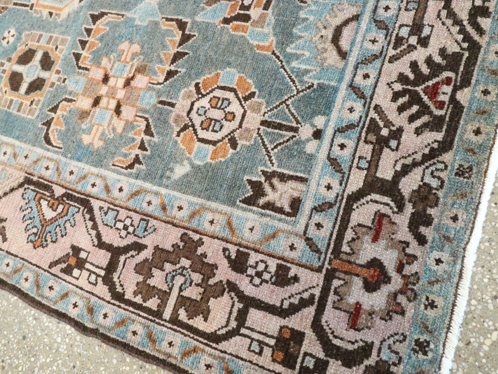 Vintage Persian Malayer Accent Rug, No.28615 - Staging