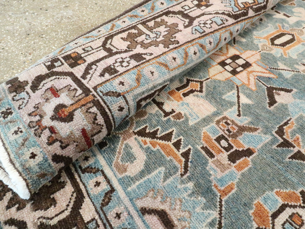 Vintage Persian Malayer Accent Rug, No.28615 - Staging