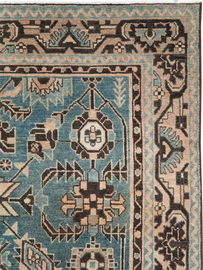 Vintage Persian Malayer Accent Rug, No.28616 - Staging