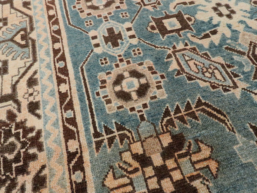Vintage Persian Malayer Accent Rug, No.28616 - Staging