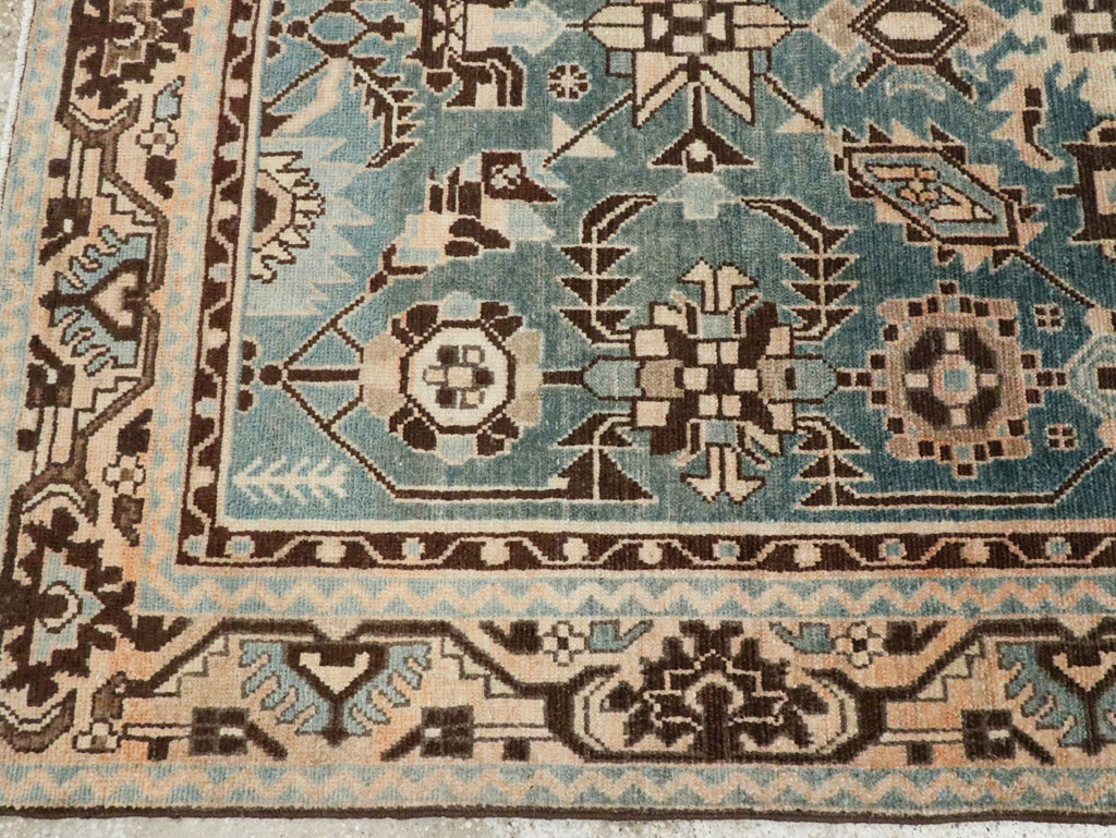 Vintage Persian Malayer Accent Rug, No.28616 - Staging