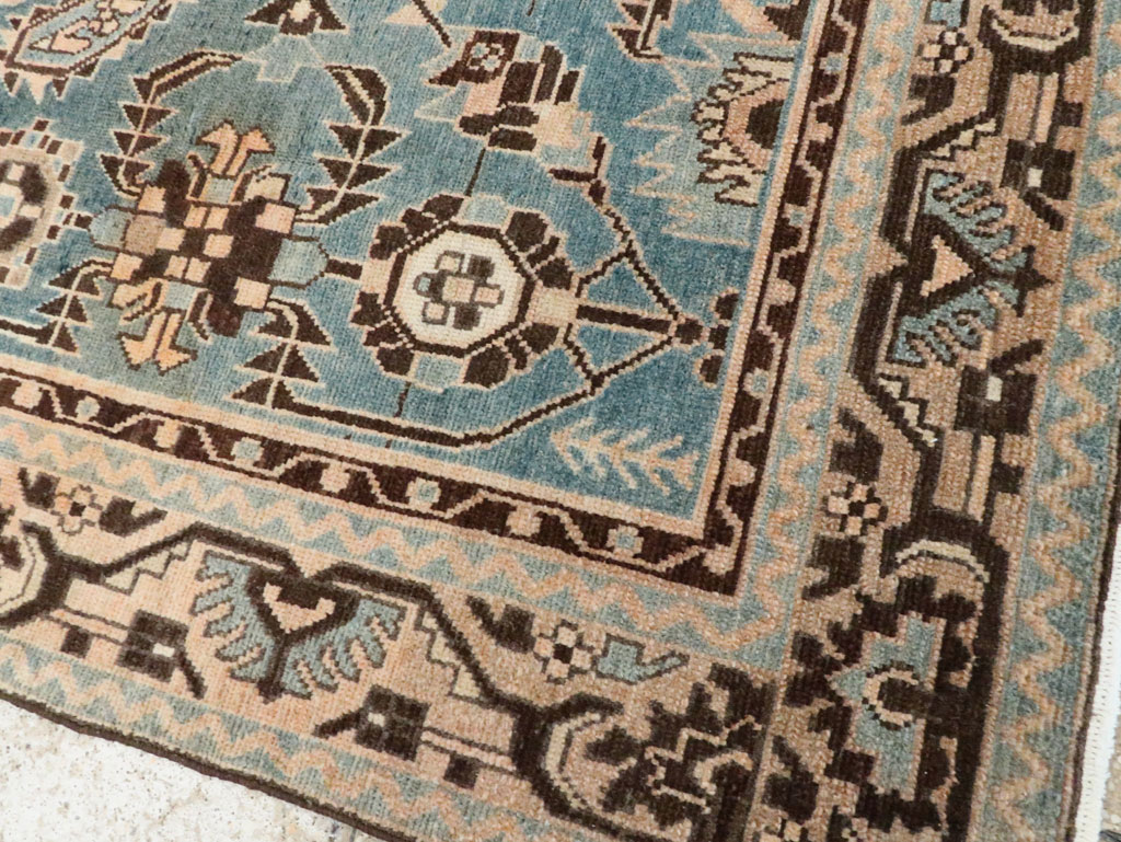 Vintage Persian Malayer Accent Rug, No.28616 - Staging
